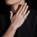 Cuban Ring, Moissanite, 925 Silver | FAZE Jewelry
