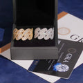Cuban Ring Moissanite Silver S925 + Rhodium Passes Diamond Icedout Bussdown