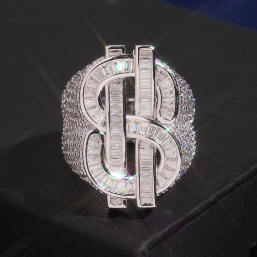 Cash Ring — Moissanite, 925 Silver