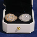 Upside down Ring Moissanite Silver S925 + Rhodium