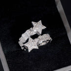 Star Ring, Moissanite, 925 Silver | FAZE Jewelry