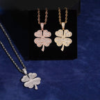Clover Pendant, Moissanite, 925 Silver | FAZE Jewelry