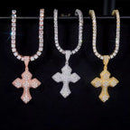 Cross Pendant, Moissanite, 925 Silver | FAZE Jewelry