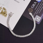 3 Row Bracelet, Moissanite, 925 Silver | FAZE Jewelry