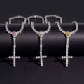 3MM Rosary Chain Moissanite Silver S925 + Rhodium Passes Diamond Icedout Bussdown