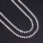 Heart Shape Chain, Moissanite, 925 Silver | FAZE Jewelry