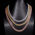 8MM Cuban Chain Prong Setting Moissanite Silver S925 + Rhodium Passes Diamond Icedout Bussdown