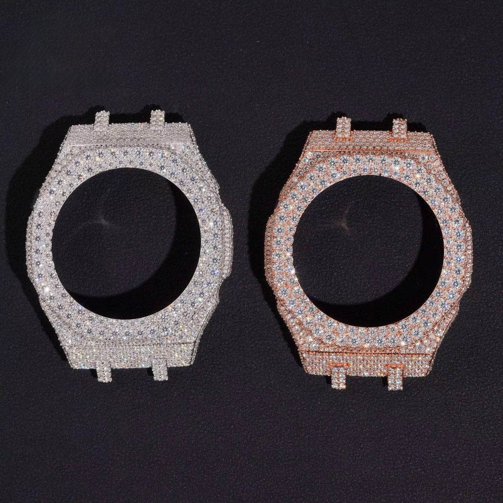 Icedout GShock GA2100 Bezel Moissanite Silver S925 + Rhodium Passes Diamond Icedout Bussdown