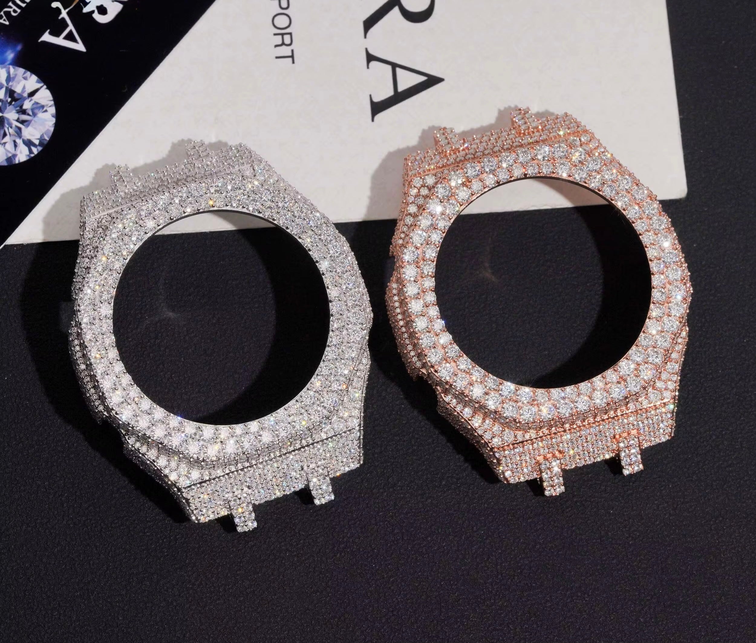 Icedout GShock GA2100 Bezel Moissanite Silver S925 + Rhodium Passes Diamond Icedout Bussdown