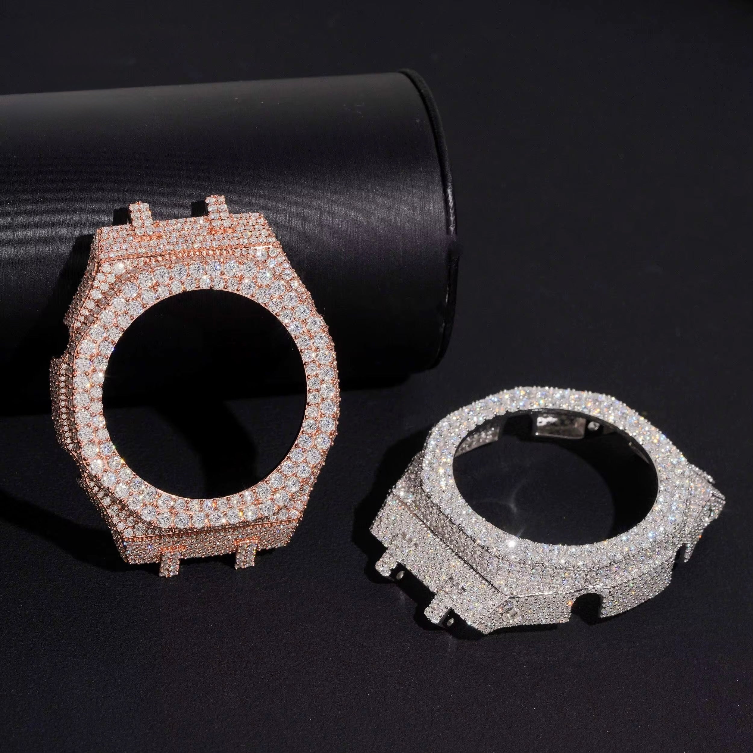 Icedout GShock GA2100 Bezel Moissanite Silver S925 + Rhodium Passes Diamond Icedout Bussdown