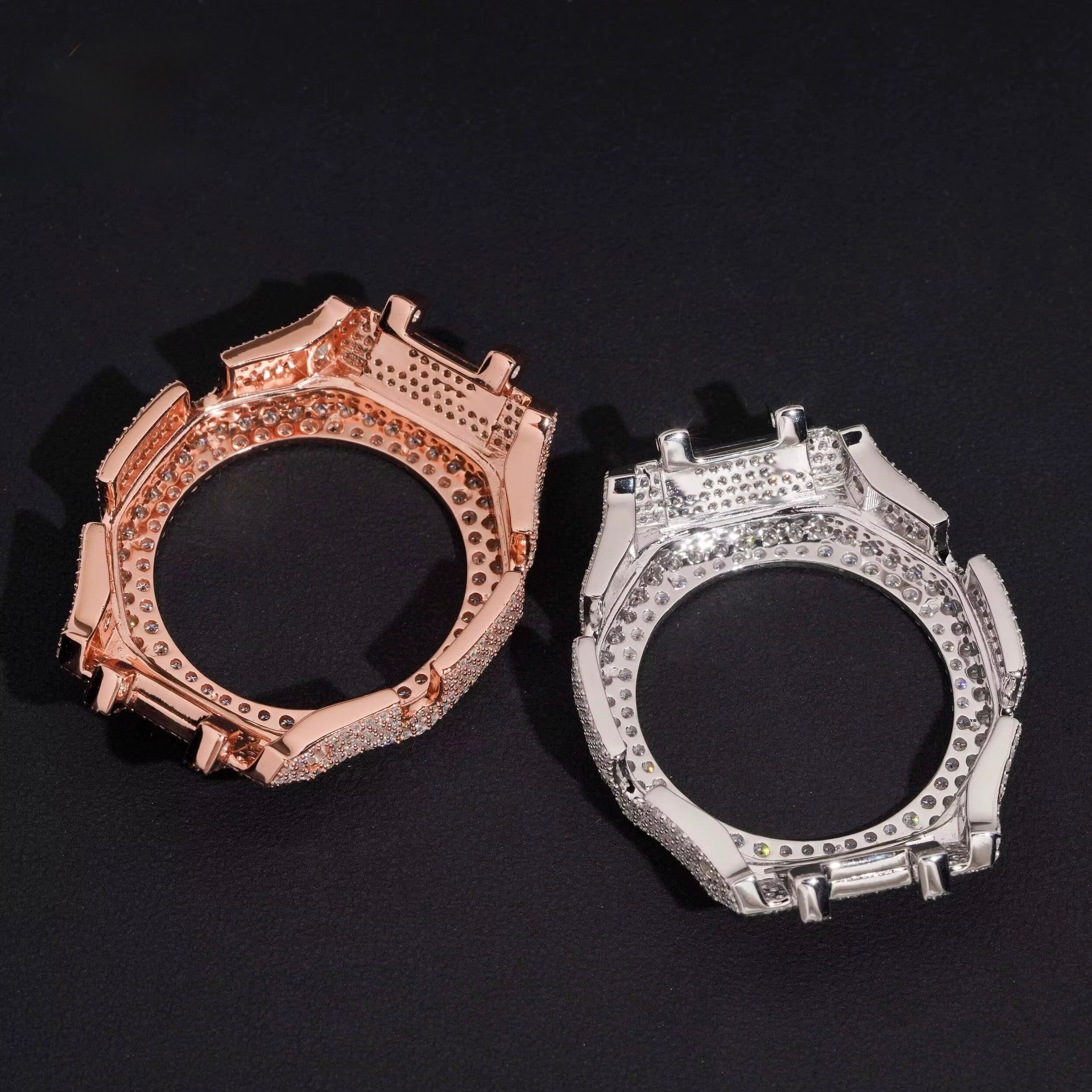 Icedout GShock GA2100 Bezel Moissanite Silver S925 + Rhodium Passes Diamond Icedout Bussdown