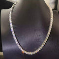 5MM Tennis + Baguette Chain Moissanite Silver S925 + Rhodium