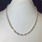 4mm Tennis Baguette Centerstone Chain, Moissanite, 925 Silver | FAZE Jewelry
