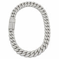 20mm Cuban Chain Bumper to Bumper — Moissanite, Zinc