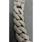 20mm Cuban Chain Bumper to Bumper — Moissanite, Zinc