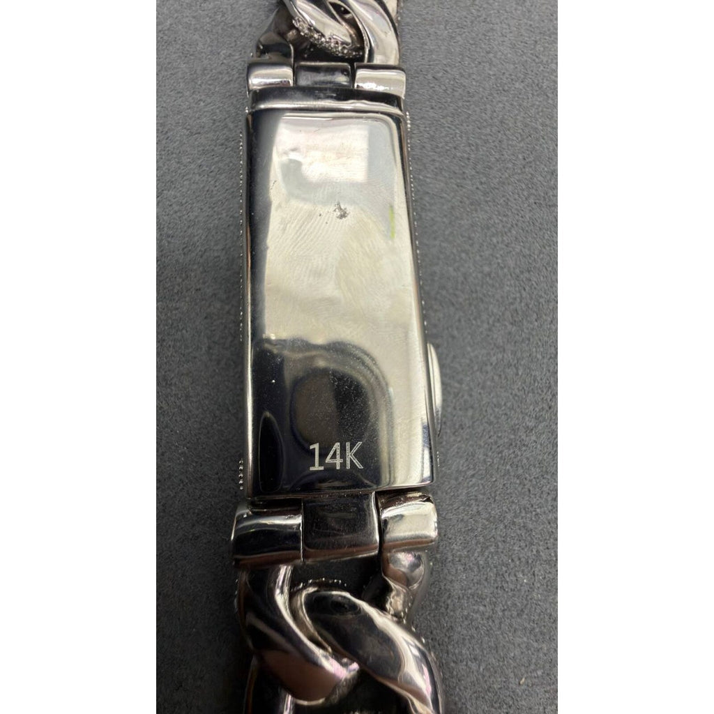 20mm Cuban Chain Bumper to Bumper — Moissanite, Zinc