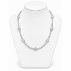 3MM Clover Chain — Moissanite, 925 Silver