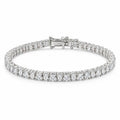 3mm Upside Down Tennis Bracelet with moissanite in 925 silver