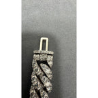 16mm Cuban Bracelet Moonrock Setting — Moissanite, Zinc