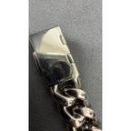 15mm Cuban Bracelet Upside Down Setting — Moissanite, Zinc