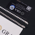 Heart Cut Tennis Bracelet — Moissanite, 925 Silver