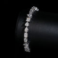 Mixed Shapes Tennis Bracelet — Moissanite, 925 Silver