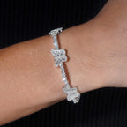 Butterfly Baguette Tennis Bracelet — Moissanite, 925 Silver