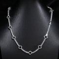 Black Clover Tennis Chain — Moissanite, 925 Silver