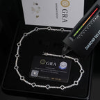 Black Clover Tennis Chain — Moissanite, 925 Silver