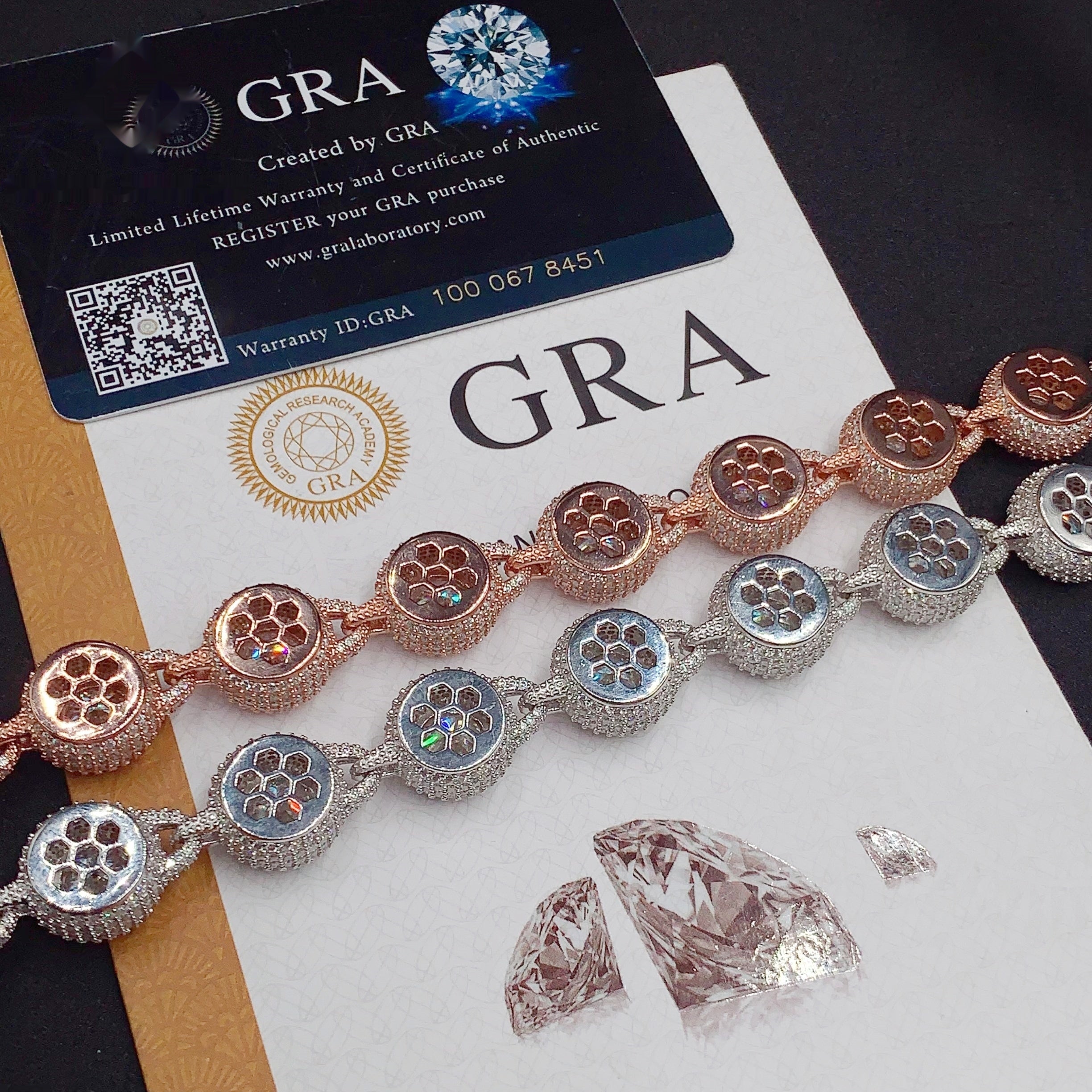 Bezel Solitaire Station Bracelet — Moissanite, 925 Silver