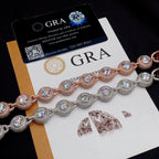 Bezel Solitaire Station Bracelet — Moissanite, 925 Silver