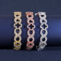 Clover Infinity Link Bracelet — Moissanite, 925 Silver