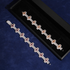 Iced-Out Clover Bracelet – Moissanite & 925 Silver