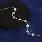 Clover Station Bracelet – Moissanite & 925 Silver