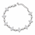 Clover Simple Bracelet – Moissanite & 925 Silver