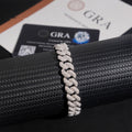 10mm Iced-Out Cuban Link Bracelet – Moissanite & 925 Silver