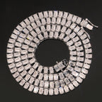 Emerald Cut Tennis Bracelet — Moissanite, 925 Silver