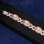 Evil Eye Pearl Bracelet – Moissanite & 925 Silver