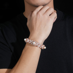 Evil Eye Pearl Bracelet – Moissanite & 925 Silver