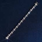 Fancy Cut Tennis Bracelet — Moissanite, 925 Silver