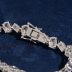 Fancy Cut Tennis Bracelet — Moissanite, 925 Silver