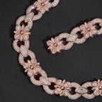 Flower Marquise Infinity Chain — Moissanite, 925 Silver