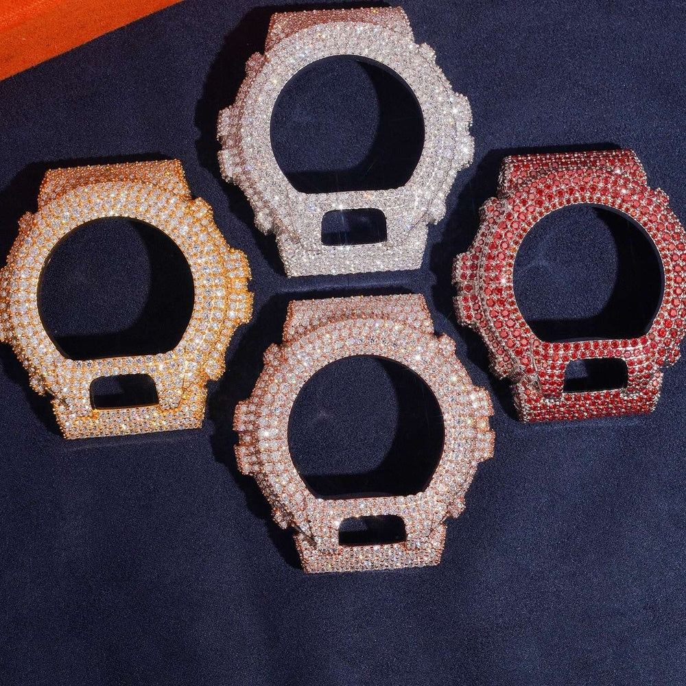 GShock DW6900 Bezel — Moissanite, Zinc