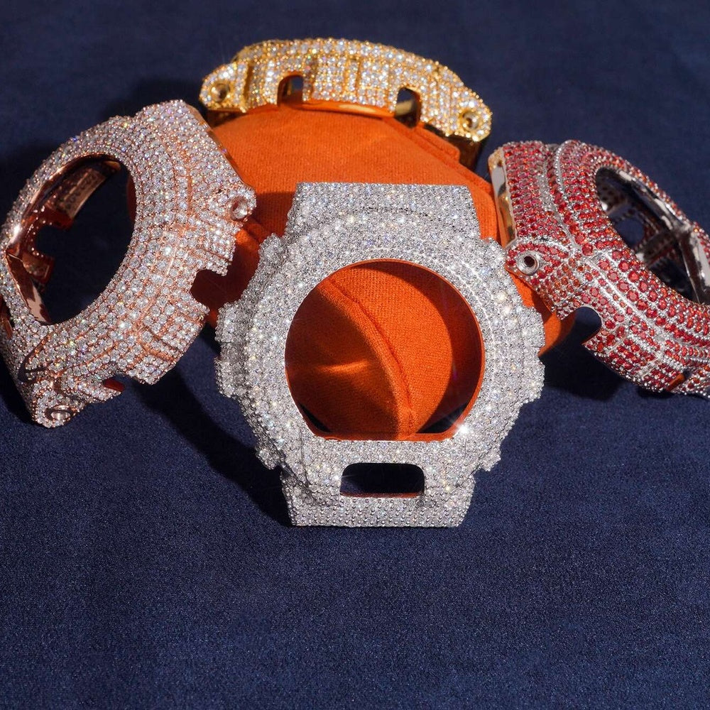 GShock DW6900 Bezel — Moissanite, Zinc