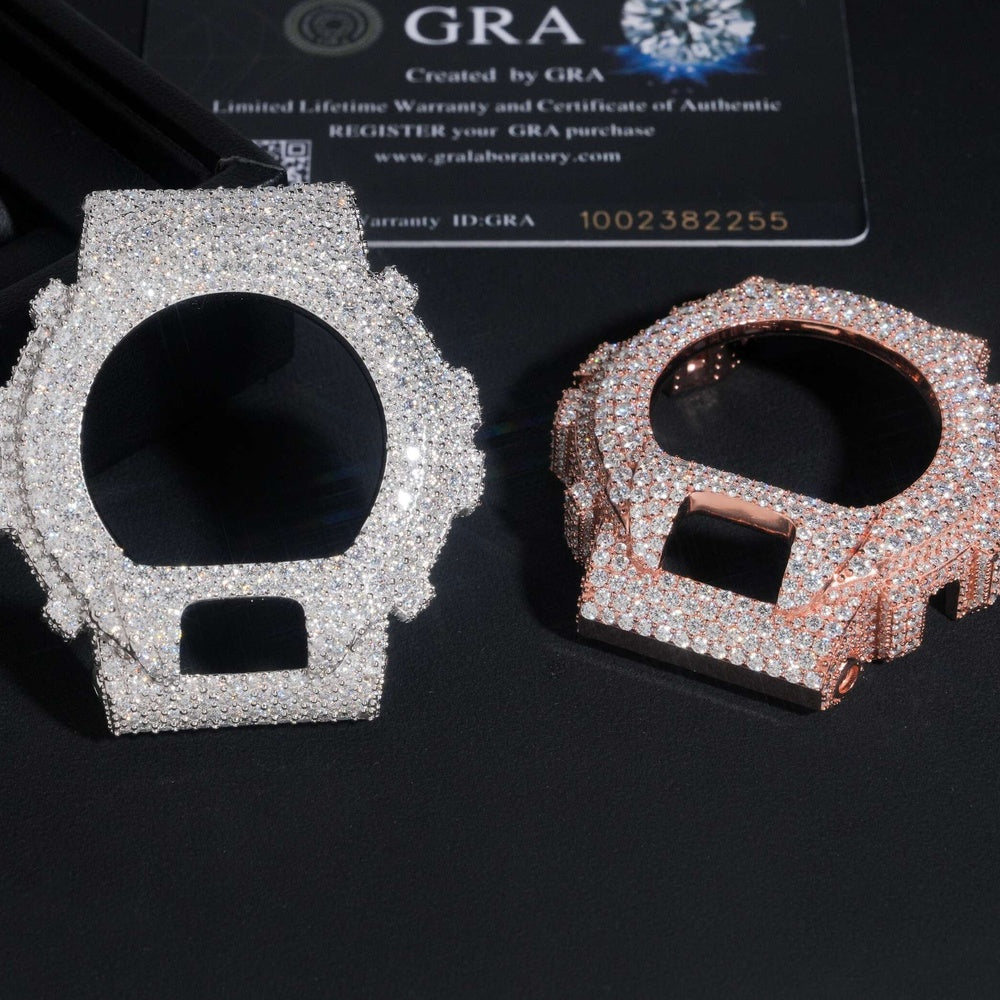GShock DW6900 Bezel — Moissanite, Zinc