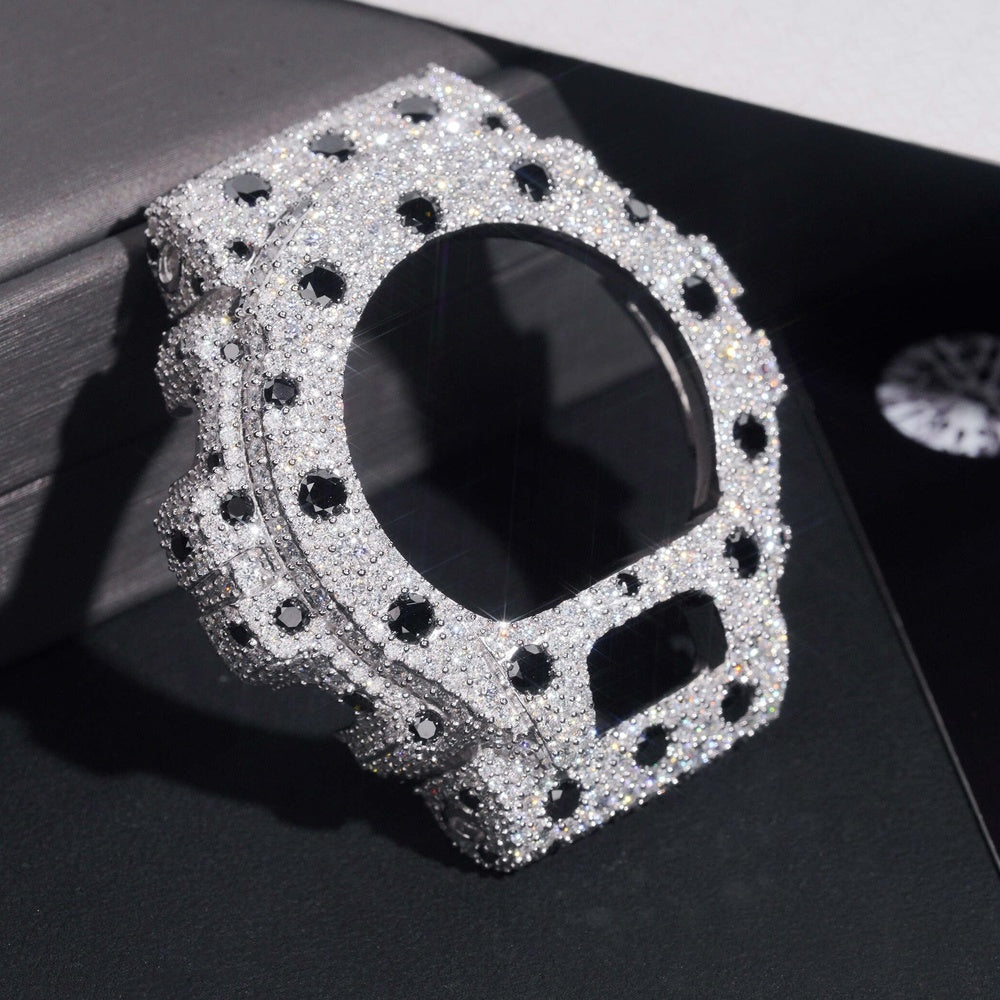 GShock DW6900 Polka Bezel — Moissanite, Zinc