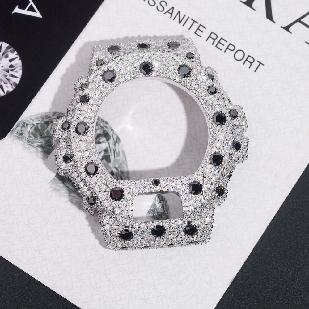 GShock DW6900 Polka Bezel — Moissanite, Zinc