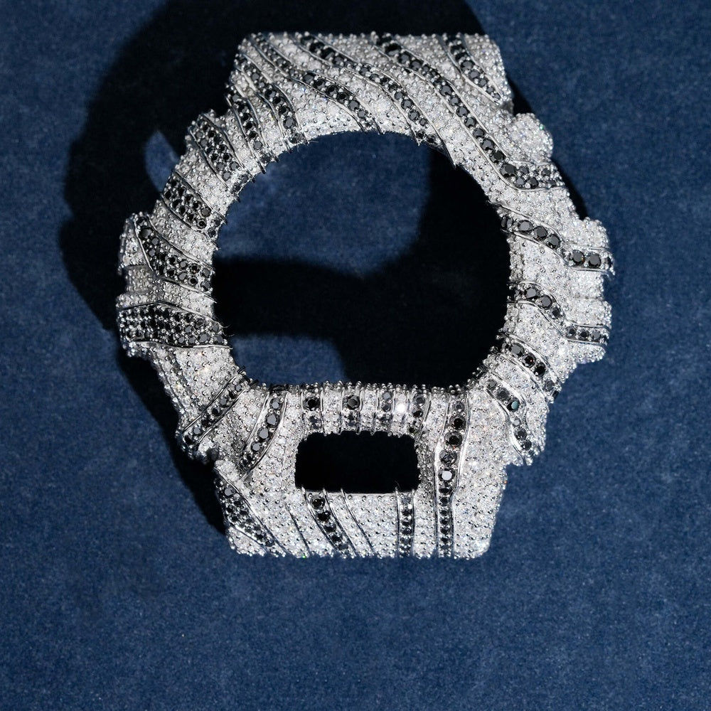 GShock DW6900 Zebra Bezel — Moissanite, Zinc