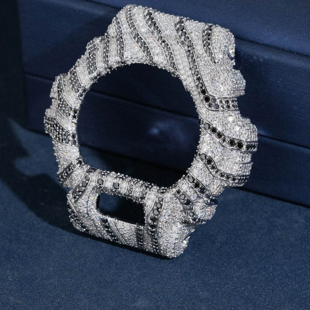 GShock DW6900 Zebra Bezel — Moissanite, Zinc