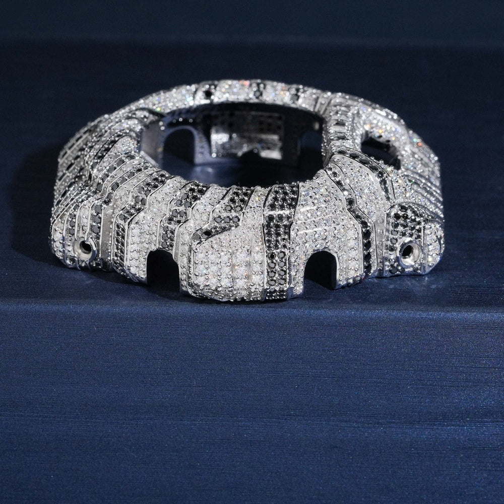 GShock DW6900 Zebra Bezel — Moissanite, Zinc